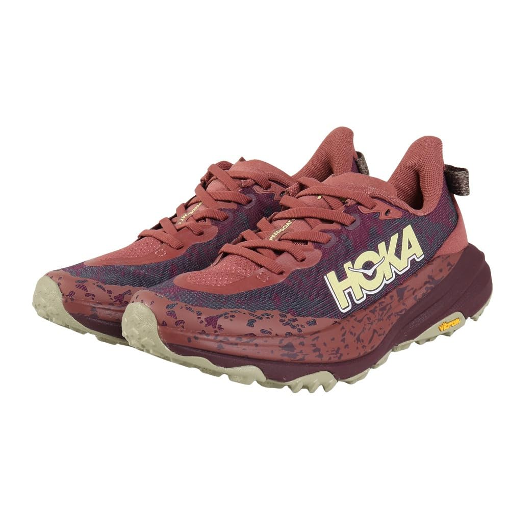 HOKA Speedgoat 6 Brick Running Trail Running Shoes, Shoes, 1147811-RLCK (Brick/23.5/Women's)