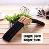 2PCS Sponge Wooden Clothes Hangers,Adult Non-Slip Storage Rack for Women,Home Suit Drying Rack for Sweater Dress Jacket Coat