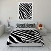 Zebra Stripe Black and White Bedding Set Bedding set (1 duvet cover, 2 pillowcases, duvet not included)