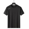 Men's Quick-Drying Short-Sleeve T-Shirt, Ice Silk, Elastic, Plus Size, Outdoor Sports, Casual Wear