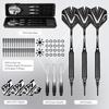 CyeeLife Brass Darts with Plastic Tips 3 Darts, 6 Shafts, 6 Flights, 30 Tips, 2 Flight Protectors, Dart Case Included Professional Soft Darts