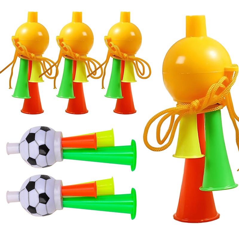 5PCS/Set Cheerleading Horn Football Colored Style Sports Fan Plastic Horns Noise Maker Festival Party Souvenir Carnival Gift ZYF