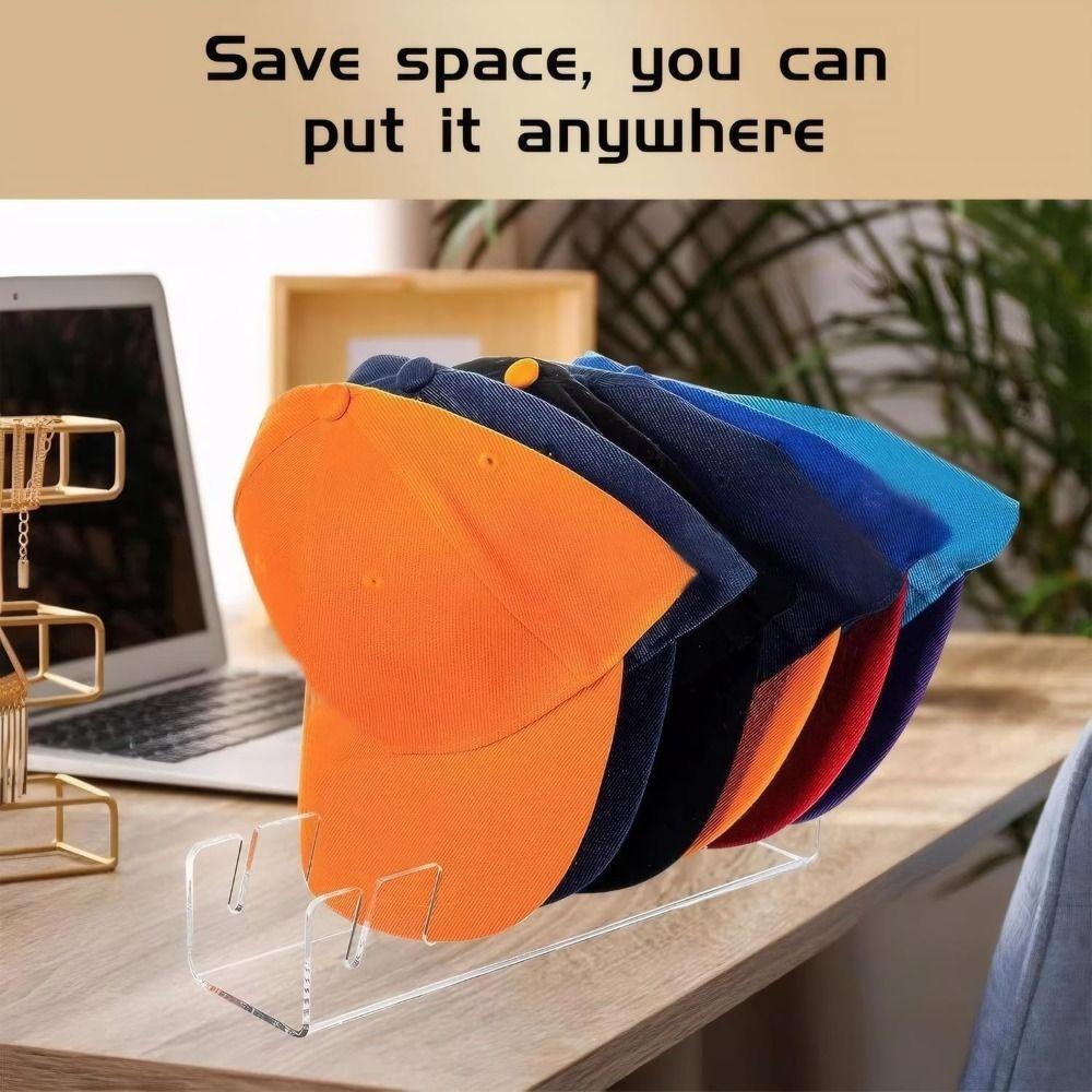 1/2Pcs No Install Baseball Cap Display Rack Hat Organizer Hat Stand for Baseball Caps  Bedroom