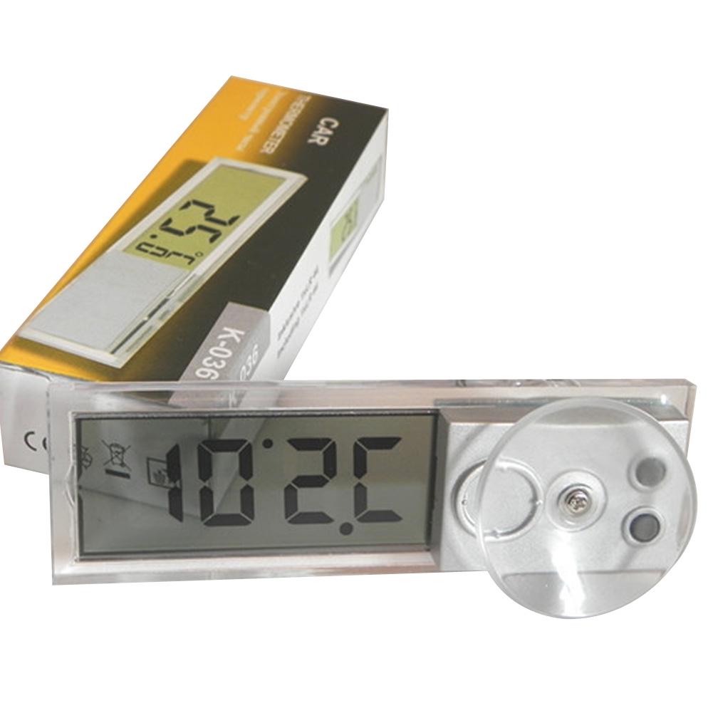 Car Thermometer Celsius Fahrenheit Osculum Type Suction Cup Thermometer Vehicle-mounted Convenient for House Factories Auto