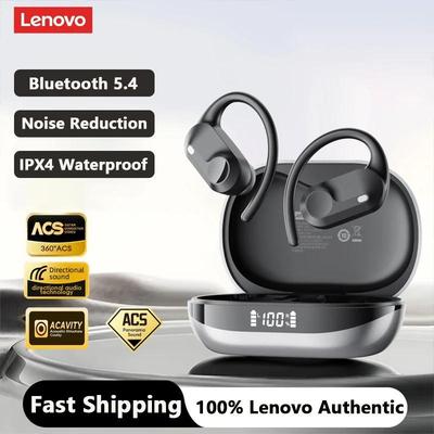 Lenovo LK2 Open-Ear Kabellose Kopfhörer Bluetooth 5.4 Ohrbügel-Headsets HiFi-Sound Lange Akkulaufzeit Sport-Ohrhörer mit Mikrofon
