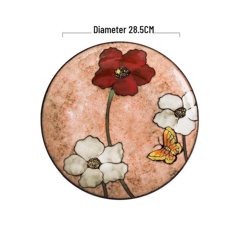 Linpan Корейская ручная роспись Керамическая обеденная тарелка