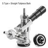 ELECQUEEN Professional Commercial Sankey Keg Couplers,"D" System/"S" System Brewing Keg Tap Coupler Beer Dispenser Bottling Head