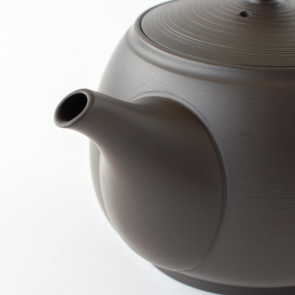 Tokoname Takeharu Large Capacity Suitable for Large Blurred 520ml Serves Made in 270612 ware, Kiln, Teapot, "Pours Plenty," Coffee, Size, Black,