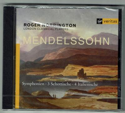 CD F. MENDELSSOHN - Sym 3/4  72435617352 Virgin Veritas 2000 Non Japan Classical Used
