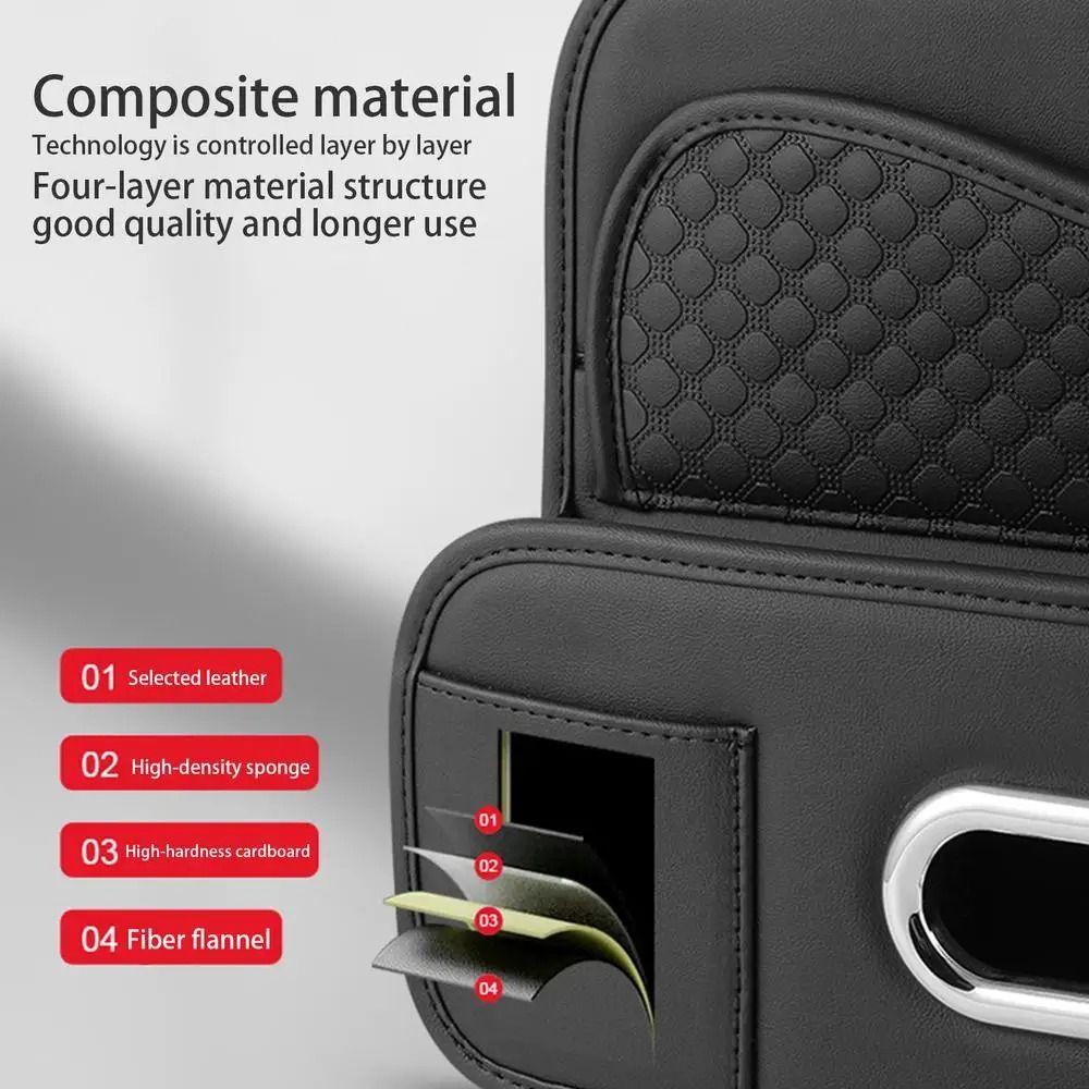 Water-proof Car Drink Cup Holder Partition Design Vehicle Tissue Box  Drink Cup