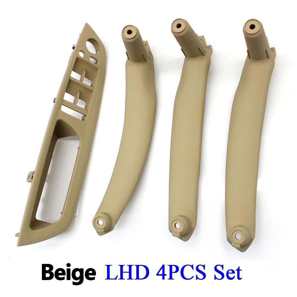 

4 шт. комплект LHD RHD внутренний переключатель водительской двери, окна, подлокотник, замена ручки для BMW X5 X6 E70 E71 E72 Beige LHD 4PCS