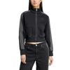 adidas Womens Adicolor Denim Track Top True Black Denim Women Streetwear JD3110