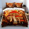 Mushroom Art Decor Set - Nature Multiple Sizes Kid'S And Adults' Bedroom Exquisite 3Pc Bedding Set, Gift