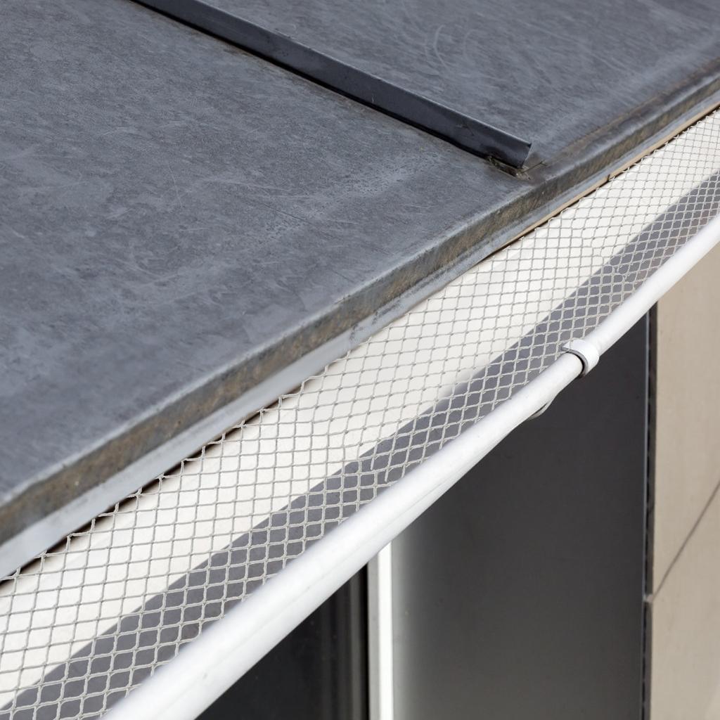 5 In x 50 Ft Aluminum Gutter Guard Mesh, Gutter Protection, Durable Gutter Screen with Gloves, Corrosion Resistant Gutter Cover