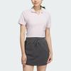 Adidas Seamless Polo Shirt Solid Color Simple Quick-Dry Sports Casual Short Sleeve Polo Women Tops Purple Pink JE1438