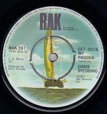 

7inch Record CHRIS SPEDDING - Get Outa My Pagoda RAK261 RAK 1977 UK Rock Used