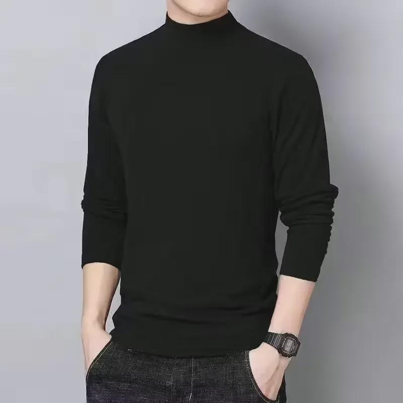 Men's Fashion Long-Sleeve Warm Velvet T-Shirt