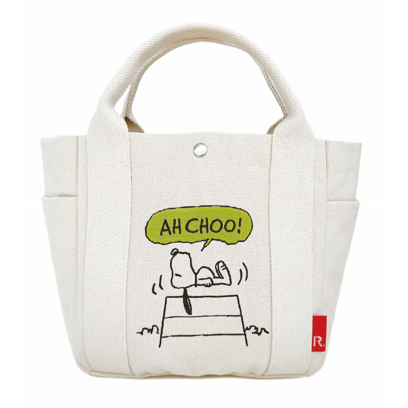 

Deli Snoopy Tote Bag Small Recycled Cotton 8384 01 Ivory [Rootote] IP.Deli.Peanuts-0A Women s