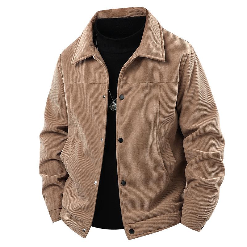 Autumn Jacket Trendy Corduroy Jacket Lapel Jacket Top