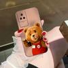 Naughty Cute Bear Phone Case For Redmi K60 K40 K30 15 15C 14C 13C 12C 12 10 10C 9T 9C 9A 9 8 8A  A1 A2 A3 Pro Plus Cover Case
