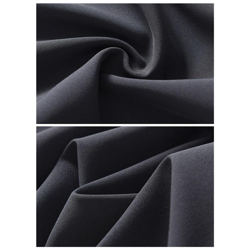 Summer New Business Ice Silk Pants Straight Elastic Waist Black Gray Trousers Breathable Simple Quick Drying Casual Suit Pants