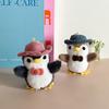 Penguin Stuffed Doll With Bow Hat Portable Plush Toy For Bag Accessory