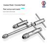 Adjustable T-Handle Ratchet Tap Wrench with Extended Rod for Threading