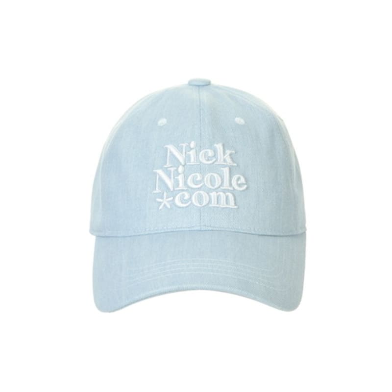 

NICK&NICOLE NN DOTCOM SIGNATURE BALL cap_DENIM SKY BLUE FREE