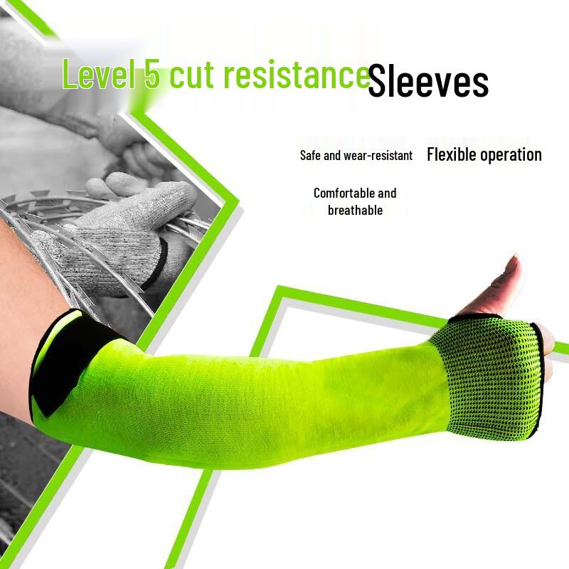 Maihan Extended Cut-Resistant Steel Wire Sleeve L (1 Pair)