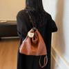 Vintage Shoulder Bag Soft Leather Women's Large Capacity Tote Bag