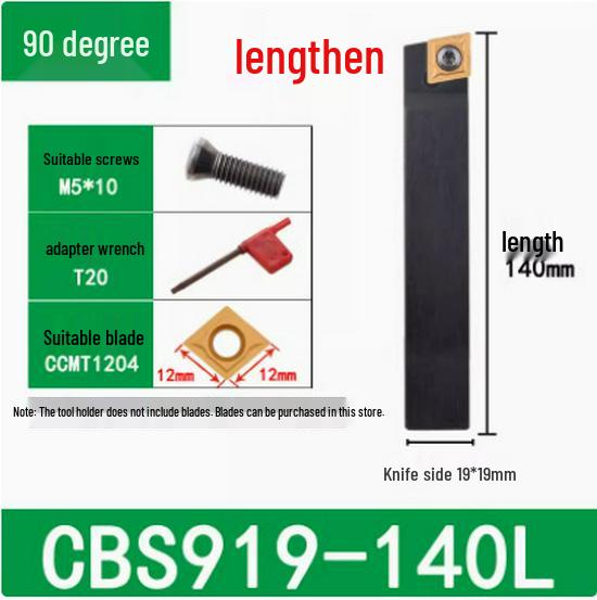45°/90° Rough Boring Bar Holder with Replaceable Head & CBS/BSB Cutter