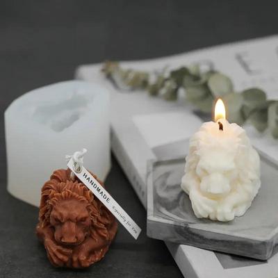 Lion Candle Mold Retro European Style Handmade  Aroma  DIY Material Plaster