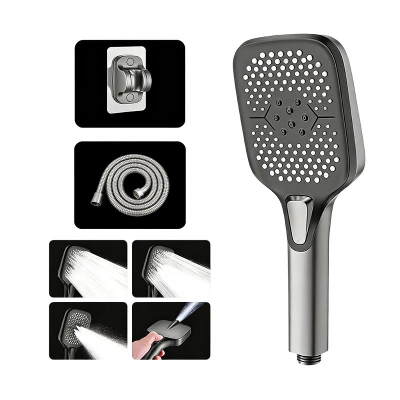 Powerful High Pressure Shower Head Water Saving Hnadheld Showerhead With Multiple Sprays Modes Easy Installation