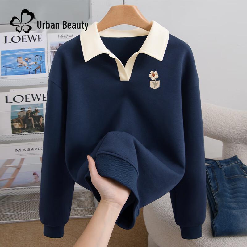 

Women s Polo Collar Sweatshirt M