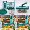 Versatile Multi-function Easy Food Chopper Vegetable Cutter Slicer Featuring Safe Hand Protection And Compact Design For Efficient Cooking