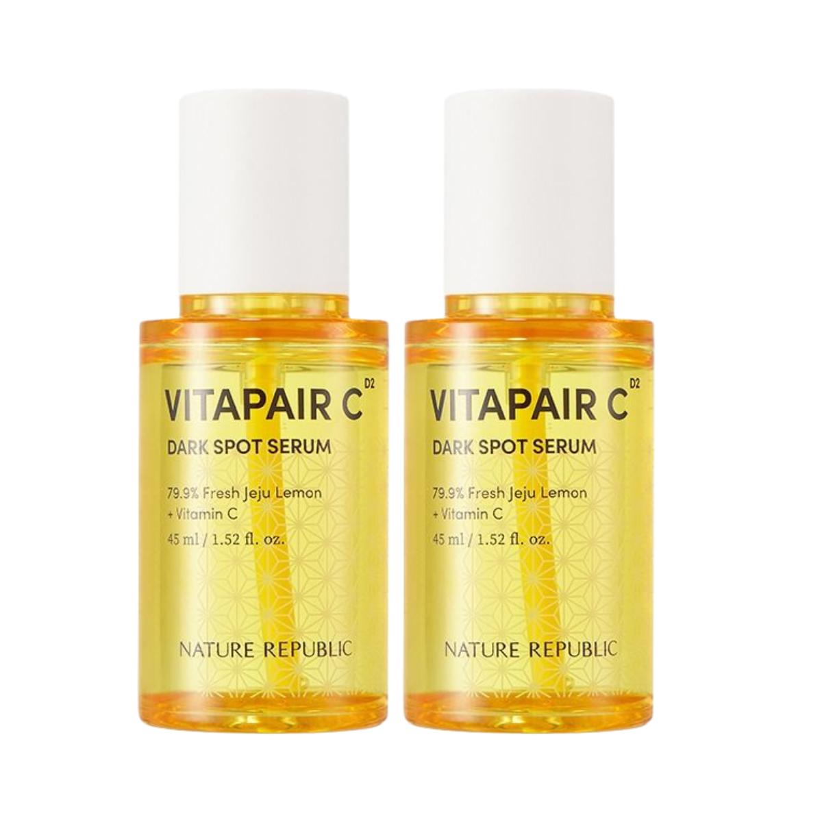 

Nature Republic Vitapair C Dark Spot Serum Brightening & Radiance Care 45ml (Set of 2)