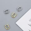 Simple Geometry Circle Women Men Silver Plated Party Accessories Hoop Earrings Huggie Earrings Fashion Jewelry Gift Ear Clips
