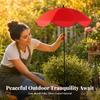 Plant Shade Umbrella with Stake Canopy Ground SilverCoated Material for