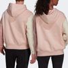 adidas Sweatshirts Unisex Steam White Pink Hooded Moderate Regular HU0413