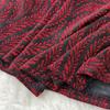 Royal Sister Fan High-end Feeling with Belt Waist Dress Women's Autumn Light and Thin Temperament Drape Print Dress
