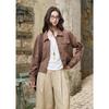 MIXIOU Vintage karierte lässige Reversjacke