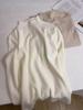Versatile Slim-Fit Long Sleeve Knit Top - Semi-High Neck, Solid Color, Perfect for Autumn and Winter