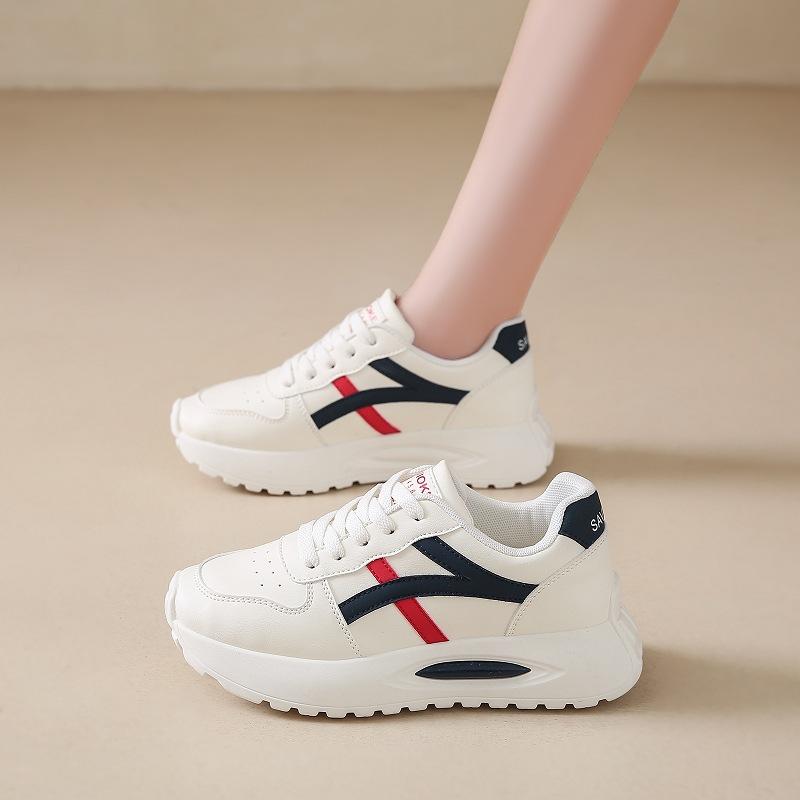 Female platform dad white shoes casual sneakers running