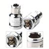 3/8 Inch Square To 1/4 Inch Hex Connecter Socket Adapter Converter Self-locking Screwdriver Bit Socket For Ratchet Wrench