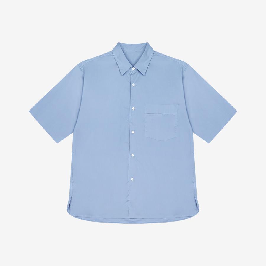 G Eek Cotton Oversized Shirt Sky Blue (Pibad5104) Sk (Sky Blue)/S