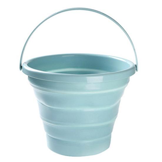 5/10L Outdoor Folding Bucket Great Load Bearing Handle Leakproof Thick Collapsible Space-saving Hanging