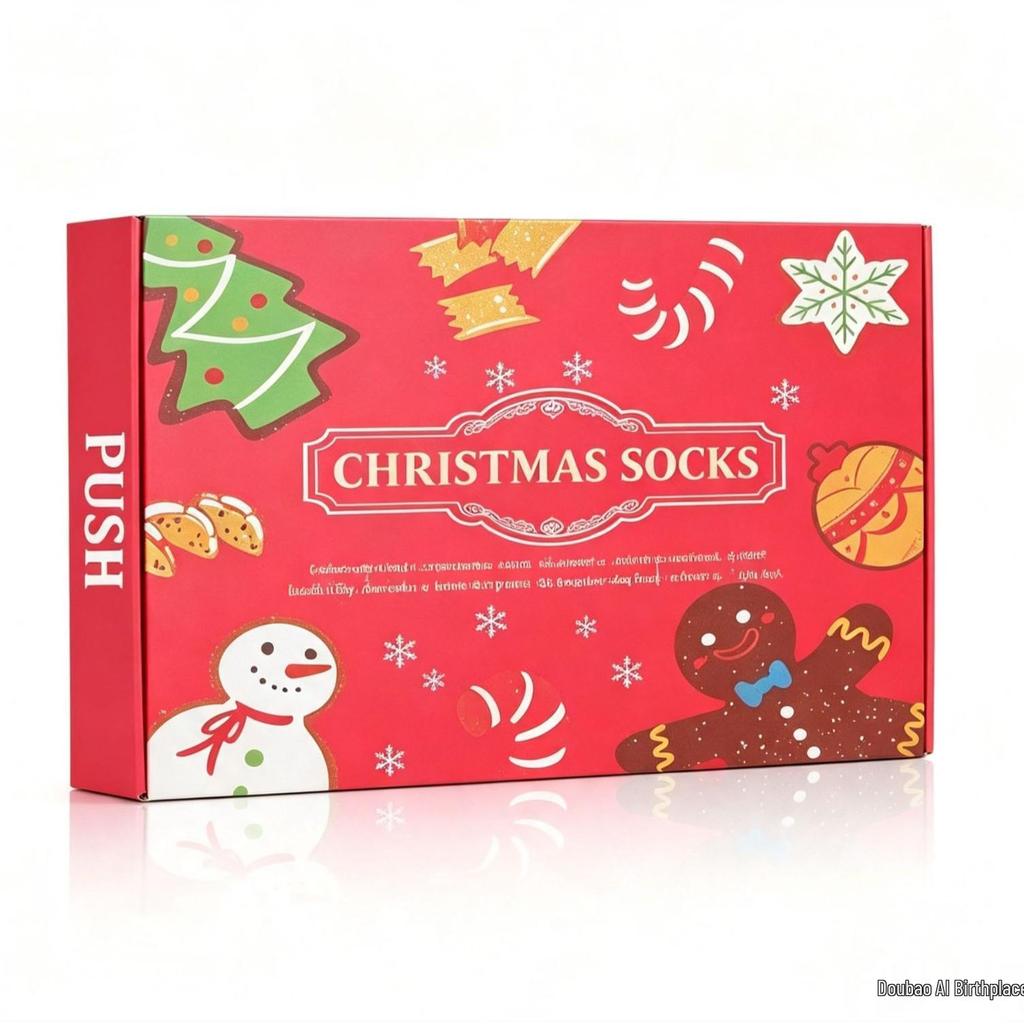 Autumn/Winter Mid-Calf Socks Halloween Countdown & Christmas Stocking Gift Box