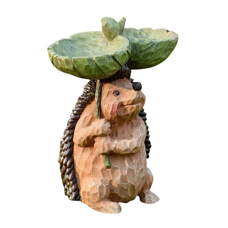 Garden Statues For Outside Hedgehog Outdoor Statue Brown Resin Garden Decor Yard Statue For Outdoor Decor For Garden Yard Decor