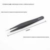 Anti-Static Stainless Steel Fine Tip Bent Tweezers for Precision in Eyelash, Eyebrow, Bird's Nest, and Hair Removal