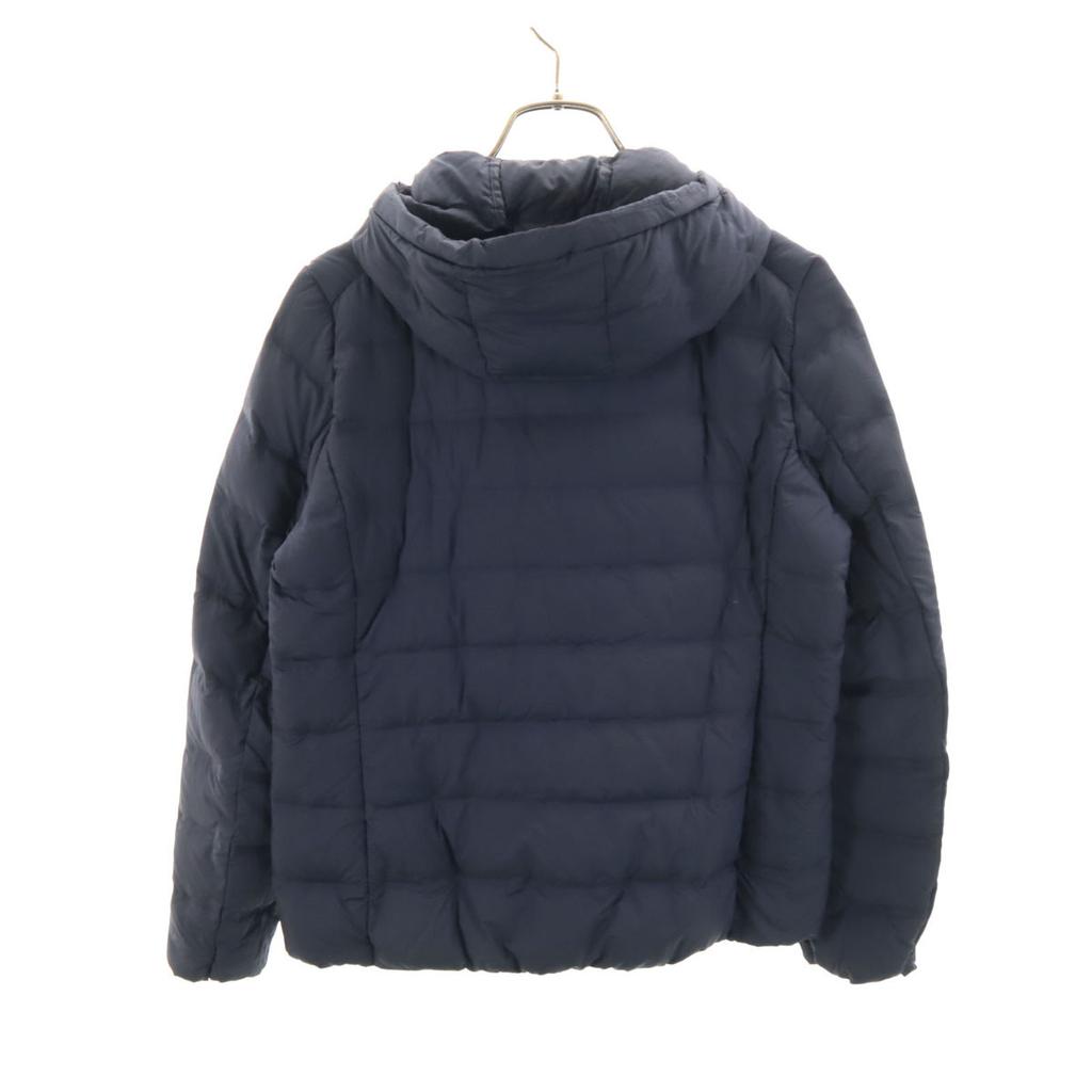 Uniqlo Seamless Ultra Light Down Jacket M Navy With Storage Bag Women Used